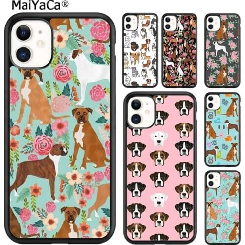 MaiYaCa Boxer Dog Phone Case Cover For iPhone 5s SE 6 6s 7 8 plus X XR XS 11 12 pro max Samsung Galaxy S8 S9 S10 shell
