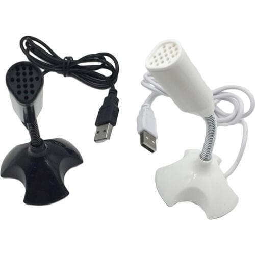 Mini USB Microphone Stand Mic With Holder For Microfono Computer Microphones For PC Laptop Microphone