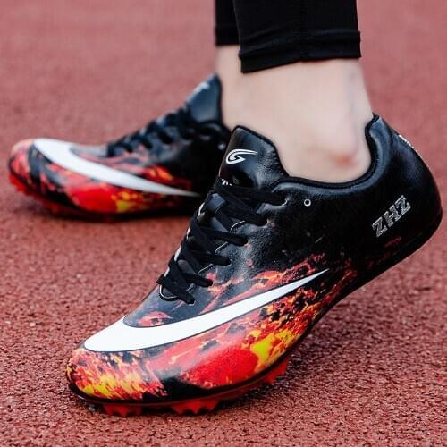 Men Women Boys Kids Track Field Shoes Spikes Athlete Running Soft Sport Sneakers Plus Size 35-45