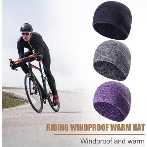 New Winter Thermal Fleece Cycling Cap Outdoor Sports Skiing Warm Windproof Hat Hiking Riding Snow Cap Men Women Knitted Hat