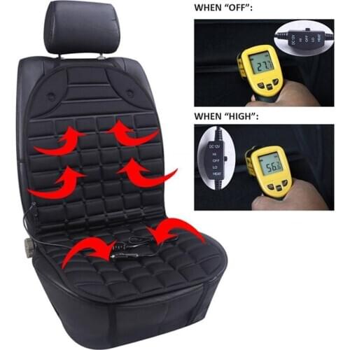 Single Square Car Heating Pad Car Seat Winter Heating Cover Seat Heating Pad Winter Cushion Car Seat Protection Cover