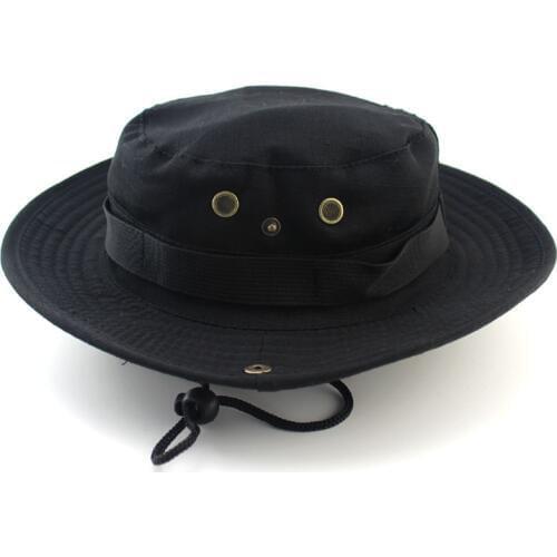 Bucket Hat Safari Boonie Hat Mens Panama Fishing Cotton Outdoor Unisex Women Summer Hunting Bob Sun Protection Fisherman Hats