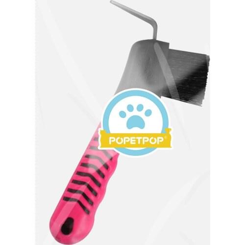 POPETPOP Grip Hoof Pick Horse Care Product Durable Anti-slip Horse Hoof Hook with Brush Design for Horse Grooming (Random