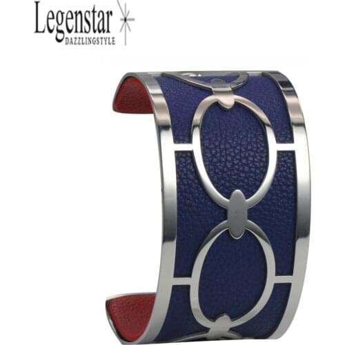 Legenstar Bracelet &Bangle Argent Femme Manchette Stainless Steel Bracelet Reversible Interchangeable Pulseiras