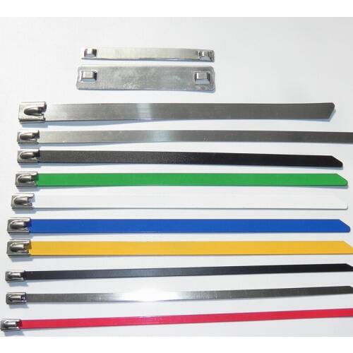 1000pcs/bag 7.9mm x 100mm 304 self-Locking stainless steel cable ties