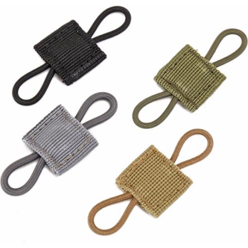 Tactical EDC MOLLE Elastic Webbing Ribbon Buckle Outdoor Hunting Backpack Vest Airsoft PTT Antenna Stick Pipe Binding Retainer