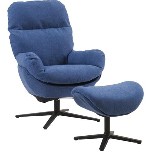 America Free Shipping FABRIC Blue Color Leisure Chair Sofa Lounge Chair Lounge Sofa Livingroom Reading Room Furniture