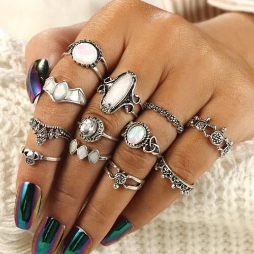 Winterxue Rings With Crystals