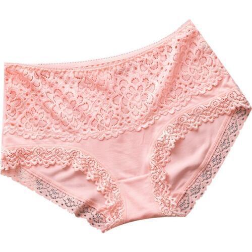 New Hot Cotton Briefs Hollow Out Lace Cotton Panties for Women Natural Comfort Breathable Underwear Sexy Lace Lingerie Panties