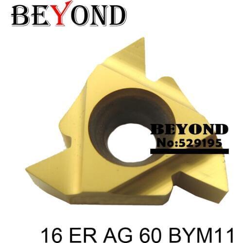 16 ER AG 60 BYM11, Iso Metric Full Profile Carbide Threading Inserts Tungsten Carbide Threading Tool Threading Inserts 16ER AG60