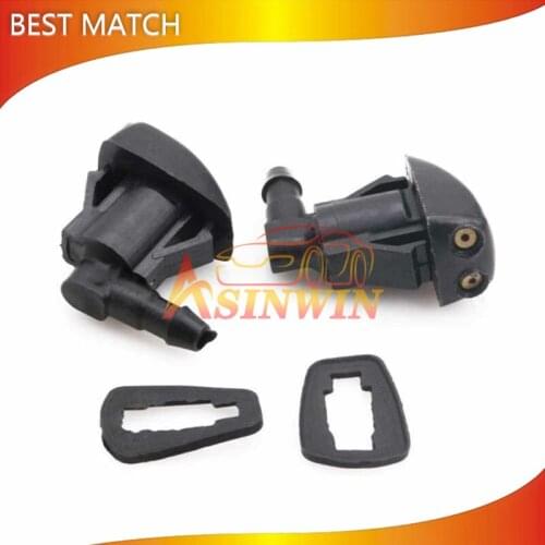 2x/lot New Black Windshield Wiper Washer Spray Nozzle 68260443AA Fits For 2011 2012 2013 2014 2015 2016 2017 Jeep Grand Cherokee