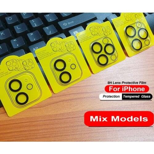 200Pcs 3D Camera Lens Tempered Glass For iPhone 12 Pro Max Mini Back Camera Screen Protector For iPhone 12 11 Pro Max Lens Glass