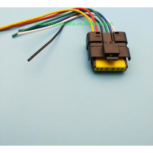 6-pin female connector for window regulator motor module TEMIC 440726 440788 440746 288887