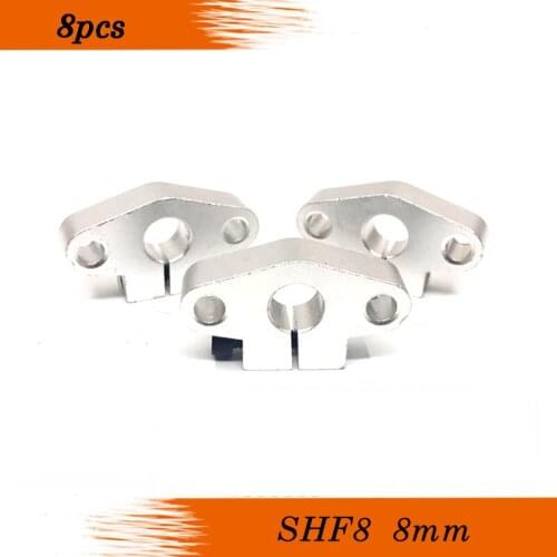 8pcs/lot Free shipping SHF8 8mm shaft support linear rail support CNC Router for 3D printer