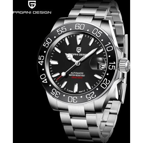 Pagani Design Men Watches 2021 New Mens Automatic Mechanical Table Japan NH35 Watch Stainless Steel Waterproof Regoio Masculino