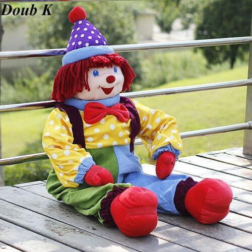 Doub K 85cm Circus clown dolls plush toys for children Appease doll Valentines Day gifts sleep pillow Stage performance props