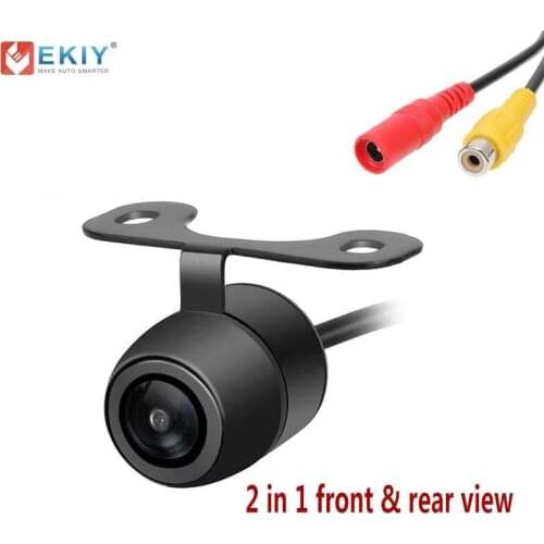 EKIY Car Rear &Front view camera Night Vision HD for Universal Android Car Radio Multimedia System Player
