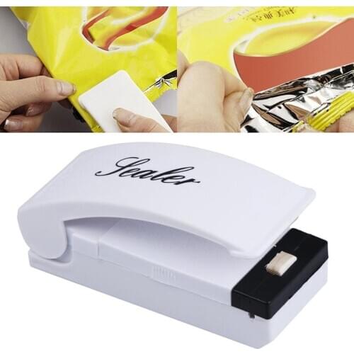 Electric Hand Press Food Sealer Plastic Bag Heat Sealer Packaging Machine with Magnetic Base Instant Heat Sealer Handy SealingBB
