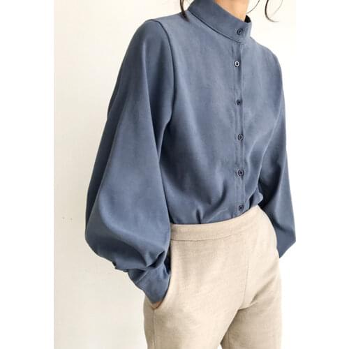 JMPRS Stand-up Collar Blouses