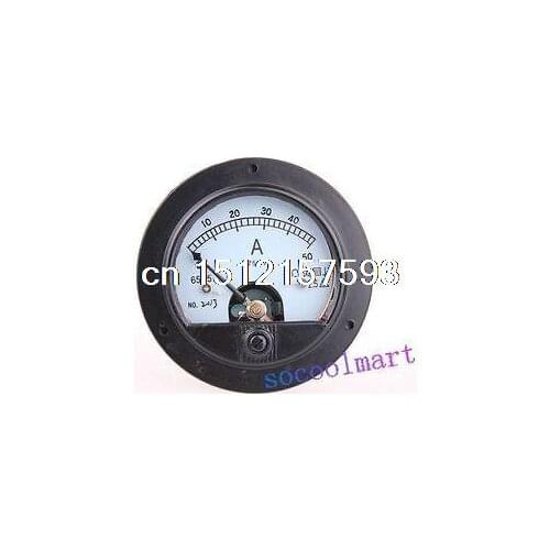 Round Analog AMP Panel Meter Gauge DC +/- 50A + Shunt