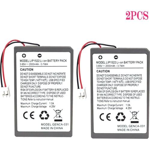 2Pcs/Lot 2000mAh Li-ion Battery For Sony PS4 Gamepad Dualshock4 Wireless Controller Chargeable Batteries CUH-ZCT1E CUH-ZCT1U