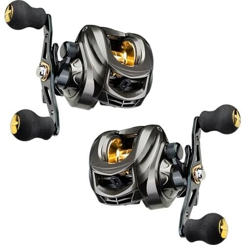 Metal Spool Baitcasting Reel Replacement 8kg Max Drag 7.2/1 High Speed Gear Ratio Saltwater Freshwater Fishing Wheel