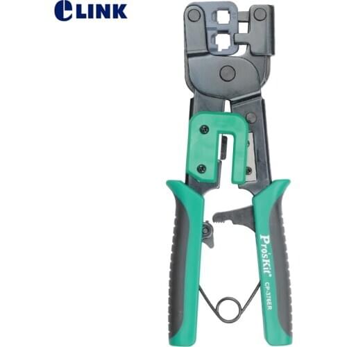 Proskit cp-376mR modular crimping tool 216mm 6 P 8 P Ethernet cable crimping pliers, 2 1 playing ratchet pliers free shipping
