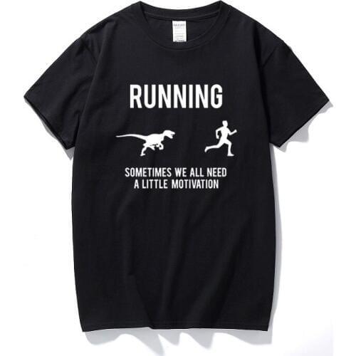 Mens Running Motivation T shirt Funny Running T-shirts Sarcasm Humor Run Novelty Cotton Short Sleeve Tshirt Tops Camiseta Hombre