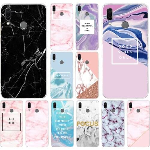 211FG Marble Mobile gift Soft Silicone Tpu Cover phone Case for huawei Honor 8 Lite 8X 8s 9x