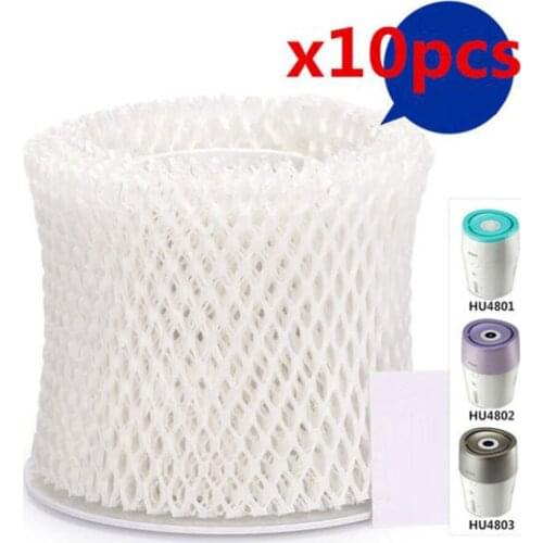 Set of 10 Air Humidifier Replacement Filter - Compatible with Philips HU4801 / HU4802 / HU4803
