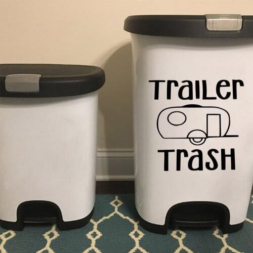 Trash Wall Stickers Adhesive Wallpaper Vinyl Removable Room Decoration For Trash Bin Wall Stickers Waterproof Wallpaper