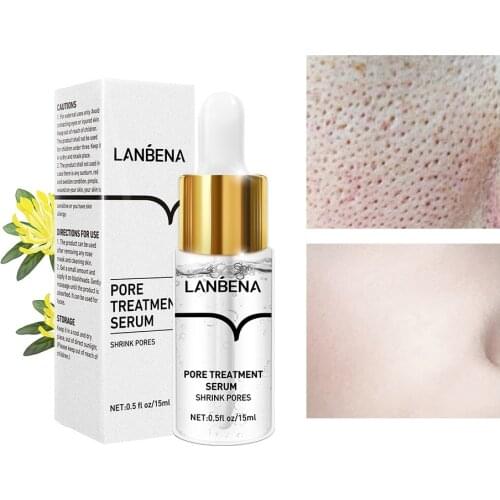 2021 New Pore Reatment Essence Shrink Pores Acne Treatment Remover Nose Blackhead Skin Firming Moisturizing Face Serum Skin Care