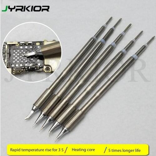 Jyrkior Original Electric Soldering Iron Welding Tips For T12-11 Digital Lead Free Soldering Station Replaceement Welding Nozzle