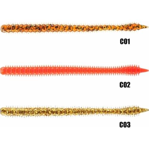 Soft Fishing Lure SL009 Soft Worm 24Pcs/Lot 130mm/5.1in 3.6g Worm Centipede Creature Bait Soft Artifical Lure Carp