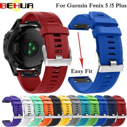 Replacement Silicone New Watch Band strap for Garmin Fenix 5 5 Plus Instinct Quatix 5 GPS Smart Watch 22mm wrist band bracelet