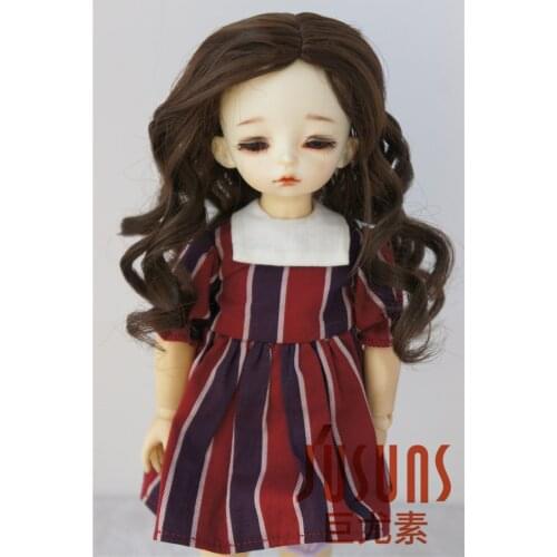 JD233 1/6 1/4 1/3 Heat Resistance Doll Wigs YOSD MSD SD Middle Line Long Curly BJD Wigs 6-7inch 7-8inch 8-9inch Doll Accessories