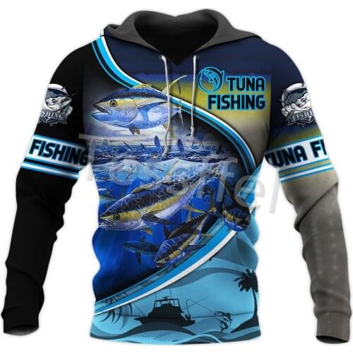 Tessffel 3D Printed Beautiful TUNA Fishing Animal New Fashion Mens Sweatshirt Harajuku Zip Hoodies Unisex Pullover Style-10