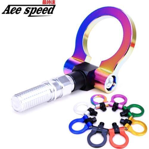 Universal JDM Aluminum Forge Towing Hook Front Tow Hook Bar Front For honda Japanese car