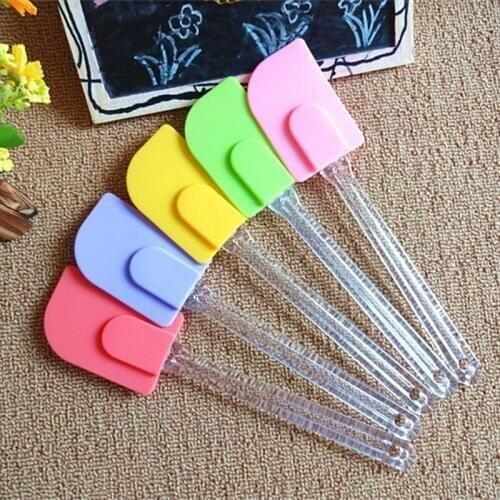 High Quality Silicone Cream Spatula Baking Oil Brush Mixing Shovel Butter Knife Flour Scrapers Soap Tools JH083