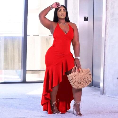 Classical Cascading Ruffles Fit and Flare Dress Women Spaghetti Strap Sleeveless Boho Dress Elegant Front Split Beach Vestidos