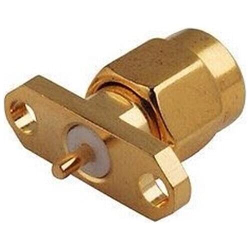 2pcs RF Coaxial Connector SMA-JF 2 Hole Flange Test Adapter Connectors Accessories