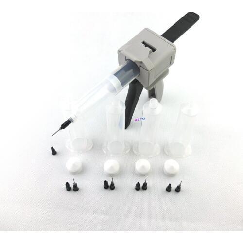 30cc &55cc optional manual single part epoxy glue dispense gun applicator with empty barrels, DIY craft glue gun dispenser