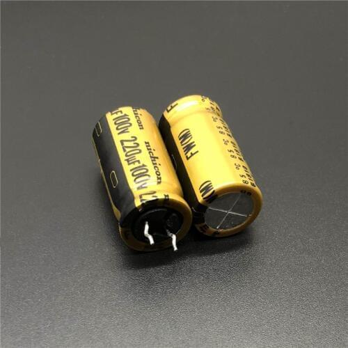 5pcs/20pcs 220uF 100V NICHICON FW Series 12.5x25mm 100V220uF HiFi Audio Capacitor