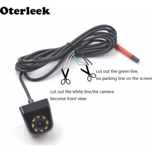 8LED light Night Vision Waterproof Cam Auto Vehicle Automobile Car Front View Camera Mini Car Rear View Camera