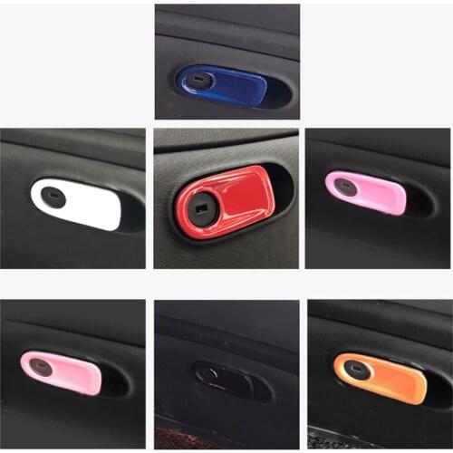 Car Interior Glove Box Handle Cover Sticker Decoration Strip For Mercedes Smart 453 fortwo forfour Car Styling Accessories