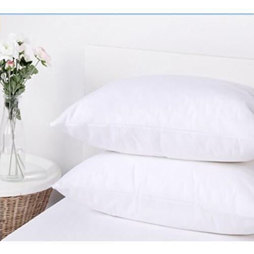 Free Shipping Standard King Size 21*27"Stock 2pcs Soft Waterproof Pillow Protector/ Pillow Cover For Bed Wetting Color White