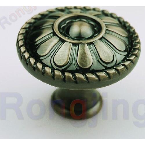 New 30mm Bronze Sample Antique Cabinet Hanle Euro-Style Vintage Furniture Knob Creative Box Shoes Closet Drawer Handle Pull Bars