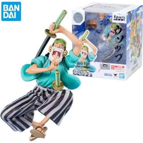 12cm Bandai Original Figuarts Zero One Piece Anime Figures Wano Country Usopp PVC Action Figure Collection Model Toys for Boys