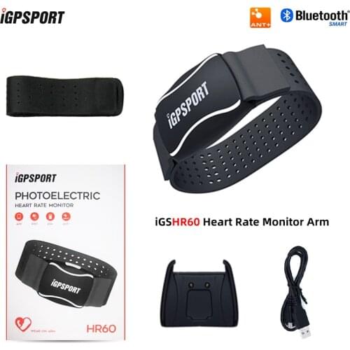 IGPSPORT Arm Photoelectric Heart Rate Monitor LED Light Warning HR60 HR Monitor Support Bicycle Computer Mobile APP