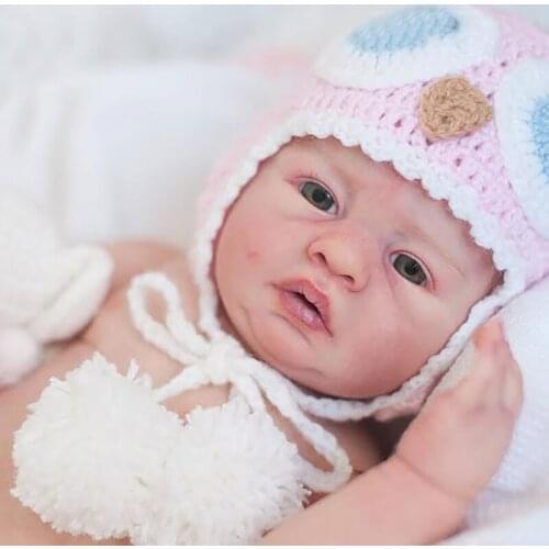 19inch Reborn Doll Kit Unfinished Bonecas Reborn Fresh Color Soft Touch Diy Reborn Doll Kits Toys Drop Shipping